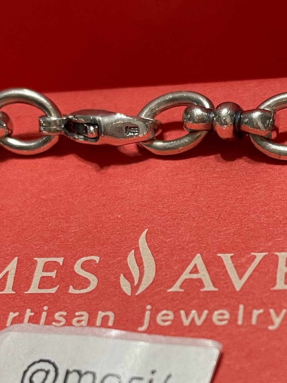 Retired James Avery Bow and Link Bracelet - Picture 4 of 4